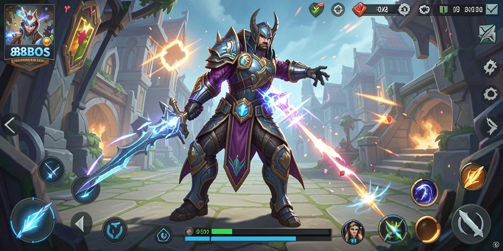 Screencapture dari permainan 88BOS yang menampilkan strategi dan aksi gameplay.