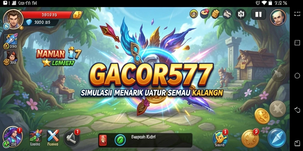 Screenshot utama GACOR577 menunjukkan aksi simulasi yang seru dan menarik.