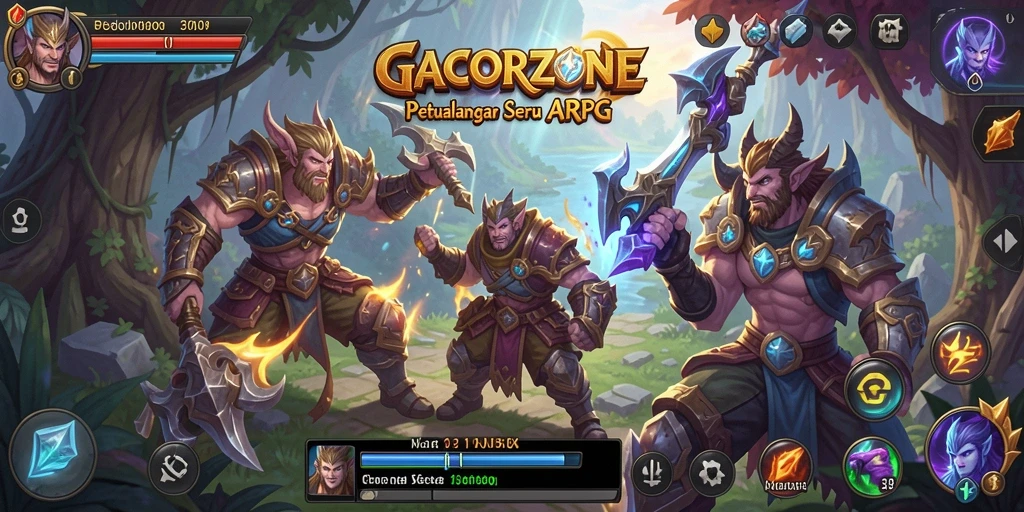 Screenshot GACORZONE menampilkan aksi seru dari gameplay ARPG.