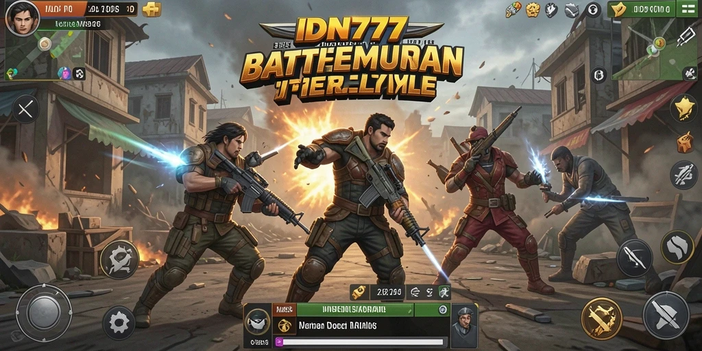 Screenshot menampilkan pertempuran seru dalam IDN777 dengan grafis yang mengesankan.