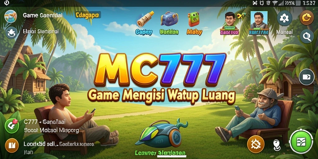 Screenshot gameplay <strong>MC777</strong> yang ceria dan menghibur.