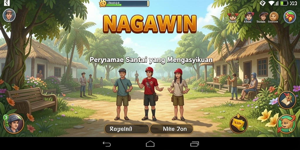 Tangkapan layar gameplay NAGAWIN yang mengasyikkan dan penuh warna.