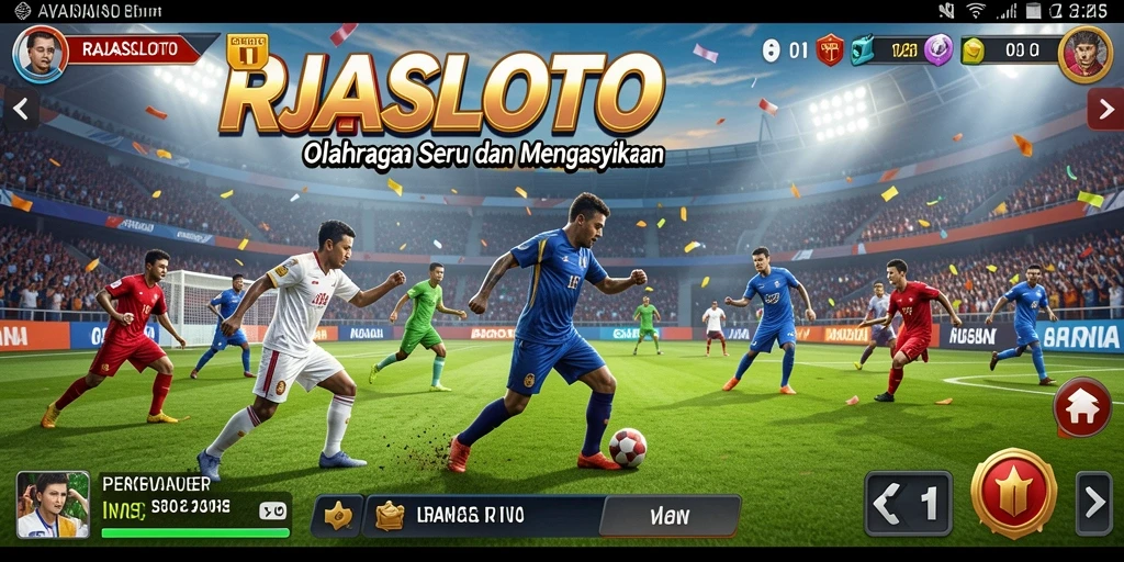 Tampilan gameplay seru dalam RAJASLOTO yang penuh aksi.