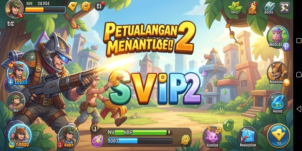 Tampak serunya gameplay SVIP2 dalam menghadapi rintangan arcade.