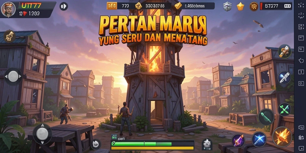 Gameplay UT77 yang menarik dengan aksi menara pertahanan yang mendebarkan.