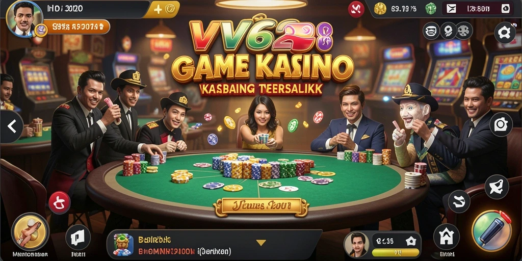 Tampilan memukau dari gameplay Kasino yang mengasyikkan.