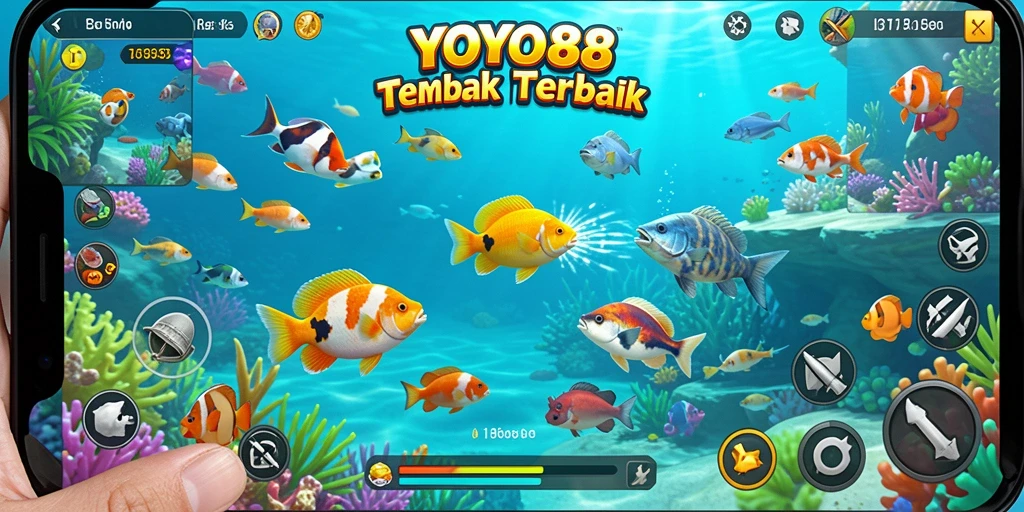 Tampilan gameplay seru dalam <strong>YOYO88</strong>, menangkap ikan dengan mudah.